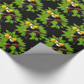 Exotische Toucannen Cadeaupapier (Hoek)