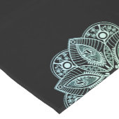 Exotische tribale groene gradiënt Mandala Korte Tafelloper (Hoek)