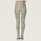 Exotische trillende groene snakeskin leggings (Voorkant)