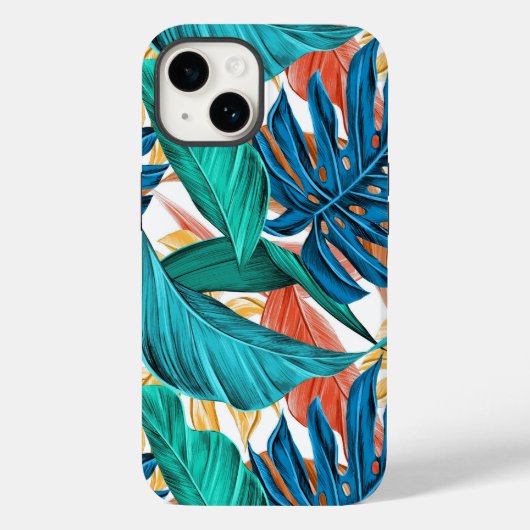Exotische tropische bladeren Case-Mate iPhone case (Achterkant)