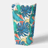 Exotische tropische bladeren Popcorn Box Bedankdoosjes (Voorkant)