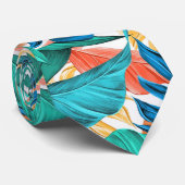 Exotische tropische bladeren stropdas (Opgerold)