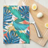 Exotische tropische bladeren - theedoek (Quarter Fold)