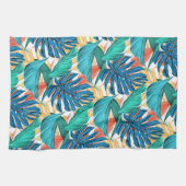 Exotische tropische bladeren - theedoek (Horizontaal)