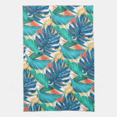 Exotische tropische bladeren - theedoek (Verticaal)