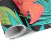 Exotische tropische bladeren, vloerwerkpapier cadeaupapier (Rol Hoek)