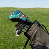 Exotische tropische bladzijden afdrukken golfheadcover (Insitu)