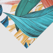 Exotische tropische bladzijden afdrukken tissuepapier (Detail)