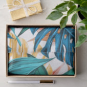 Exotische tropische bladzijden afdrukken tissuepapier (Geschenk)