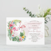 Exotische Tropische Bloem Gouden Wereldkaart Trouw Kaart (Staand voorkant)