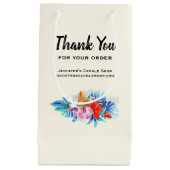 Exotische tropische bloemen Hartelijk dank voor uw Klein Cadeauzakje (Voorkant)