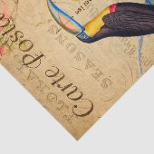  exotische tropische draak vogelgriep Frans Tissuepapier (Detail)