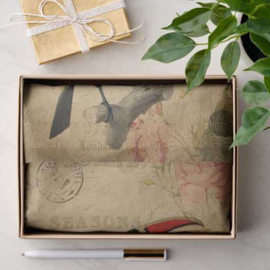  exotische tropische draak vogelgriep Frans Tissuepapier (Geschenk)