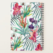 Exotische tropische eiland stijl bloemmotief planner (Achterkant)