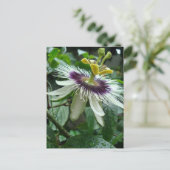 Exotische tropische fruitblauw briefkaart (Staand voorkant)