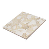 Exotische tropische gouden lijn illustratie. tegeltje (Zijkant)