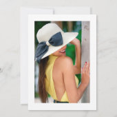 Exotische Tropische Groene en Gouden Drijfpartij Kaart (Achterkant)