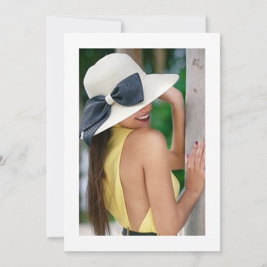 Exotische Tropische Groene en Gouden Drijfpartij Kaart (Achterkant)