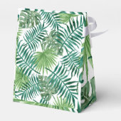 Exotische tropische groene strandbestemming bruilo bedankdoosjes (Achterkant)