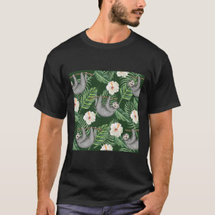 Exotische tropische Hibiscus-bloemen en hangende g T-shirt