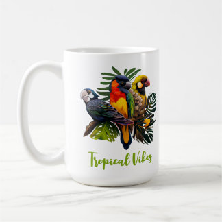 Exotische tropische kleurrijke tuinbare vogelStick Koffiemok