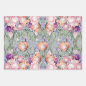 Exotische Tropische Koning Protea Waterverf Inpakpapier Vel (Voorkant 2)