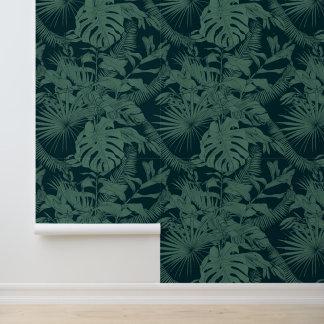 Exotische tropische lijn illustratie. behang