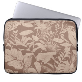 Exotische tropische lijn illustratie. laptop sleeve