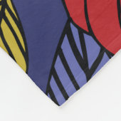 Exotische tropische mix van vruchten. Helderbloemn Fleece Deken (Hoek)