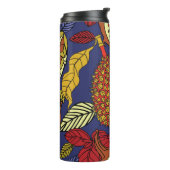 Exotische tropische mix van vruchten. Helderbloemn Thermosbeker (Gedraaid links)