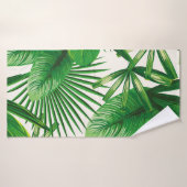 Exotische tropische natuurlijke groene bladeren sa badhanddoek (Badhanddoek)