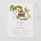 Exotische Tropische Oerwoud Weddenschap Opslaan Da Briefkaart (Voorkant)