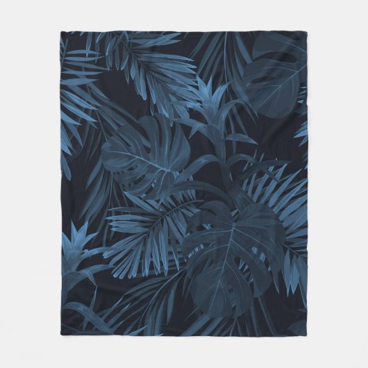 Exotische tropische ondergrond met hawaiian pl fleece deken (Voorkant)