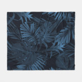 Exotische tropische ondergrond met hawaiian pl fleece deken (Voorkant (Horizontaal))