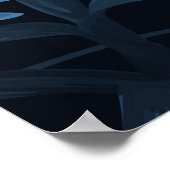 Exotische tropische ondergrond met hawaiian pl poster (Hoek)