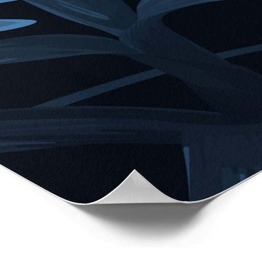 Exotische tropische ondergrond met hawaiian pl poster (Hoek)