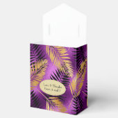 Exotische tropische Paars en goud Bedankdoosjes (Geopend)