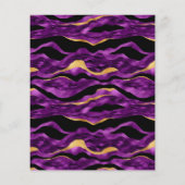 Exotische Tropische Paarse en Gold Graduation Part Flyer (Achterkant)