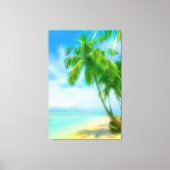 *~* Exotische tropische PALM-boomstam AP13 Canvas Afdruk (Voorkant)