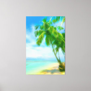 *~* Exotische tropische PALM-boomstam AP13 Canvas Afdruk