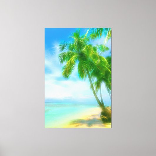 *~* Exotische tropische PALM-boomstam AP13 Canvas Afdruk (Voorkant)