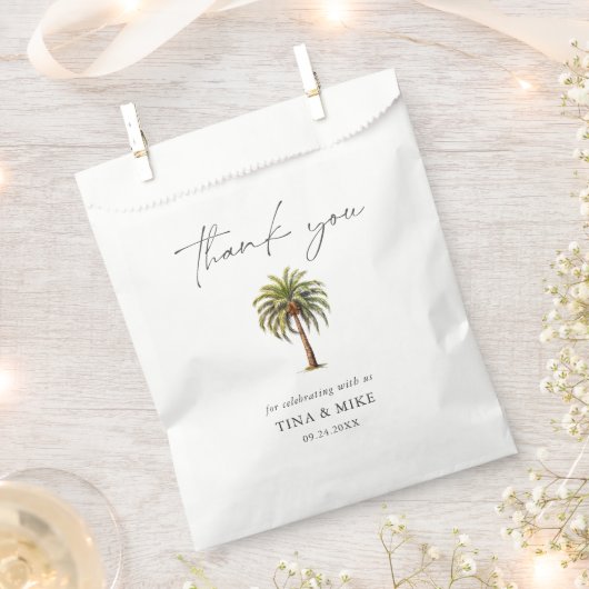 EXOTISCHE tropische palmboom dank u Bedankzakje (Geknipt)