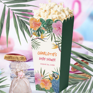 Exotische Tropische Papegaai Jungle Baby Shower Bedankdoosjes
