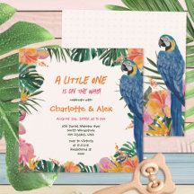 Exotische Tropische Papegaai Jungle Baby Shower