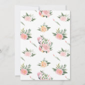 Exotische tropische roze flamingo Mr & Mrs Wedding Kaart (Achterkant)