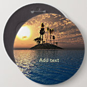 Exotische tropische Sjabloon Ronde Button 6,0 Cm (Voorkant /achterkant)