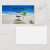 Exotische Tropische strand Visitekaartje (Voorkant / Achterkant)