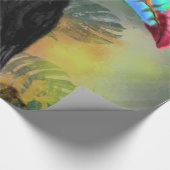 Exotische tropische Toco Toucan-vogel - Schilderen Cadeaupapier (Hoek)