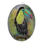 Exotische tropische Toco Toucan-vogel - Schilderen Dartbord (Voorkant Links)