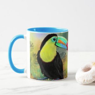 Exotische tropische Toco Toucan-vogel - Schilderen Mok